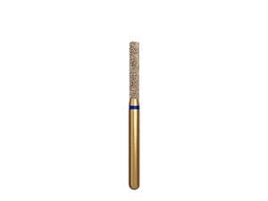 DIATECH® FG-Diamanten, Form G837, Zylinder Kante flach ISO 016, Körnung M, Kopflänge 8 mm, Packung 5 Stück