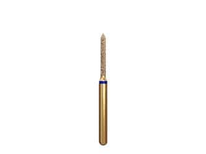 DIATECH® FG-Diamanten, Form G885, Zylinder spitz ISO 012, Körnung M, Packung 5 Stück