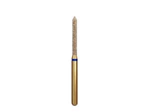 DIATECH® FG-Diamanten, Form G886, Zylinder spitz ISO 014, Körnung M, Packung 5 Stück