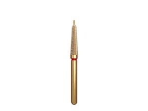 DIATECH® FG-Diamanten, Form G878KP, Torpedo konisch mit Zapfen ISO 021, Körnung F, Packung 5 Stück