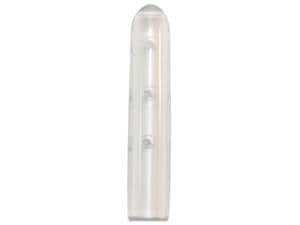 Instrumentenschutzkappen gelocht, rund Klar, Länge 25,4 mm, Ø 3,2 mm, Packung 100 Stück