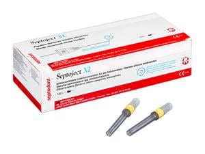 Septoject XL Gelb - 27G, 0,4 x 35 mm, lang, Packung 100 Stück