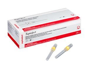 Septoject Gelb - 27G, 0,4 x 42 mm, lang, Packung 100 Stück
