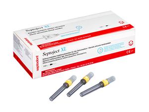 Septoject XL Gelb - 27G, 0,4 x 42 mm, lang, Packung 100 Stück