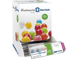 Profluorid® Varnish + BioMin, SingleDose - Standardpackung Bubble Gum, Packung 200 x 0,4 ml