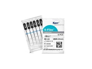 K-Files, Länge 25 mm ISO 040, schwarz, Packung 6 Stück