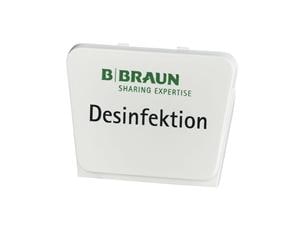 Clip für Wandspender plus Mit Beschriftung "Desinfektion", Packung 25 Stück