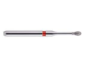 NeoDiamond FG Minimally Invasive, Form 233, umgekehrter Kegel mit abgerundeter Kante ISO 012, fein (rot), Packung 10 Stück