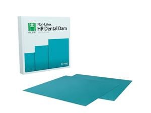 Hygenic® Non-Latex Kofferdam Teal, Format (5" x 5"), Packung 15 Blatt