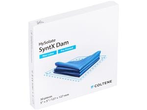 HySolate SyntX Dental Dam, non-latex Format 127 x 127 mm, Packung 30 Stück