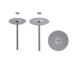 Diamantscheibe, Form 327 Ø 19 mm, Stärke 0,5 mm, grob (grün)