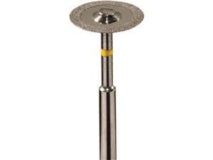 Diamantscheibe, Form 361 F Ø 10 mm, Stärke 0,18 mm, extra-fein (gelb)