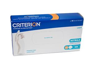 HS-Nitril Handschuhe light puderfrei, weiß, Criterion® Nitril Größe XS, Packung 100 Stück