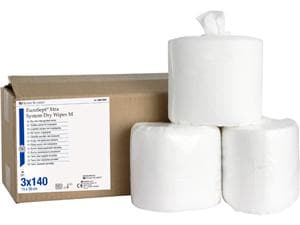HS-Reinigungstücher (Vlies) EuroSept® Xtra Größe M, Format 15 x 30 cm, 3 Rollen x 140 Tücher