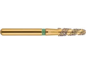 NeoDiamond Gold FG, Form H197, NeoSpiral, Konisch rund ISO 020, grob (grün), kurz, Packung 10 Stück