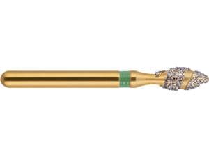 NeoDiamond Gold FG, Form H257, NeoSpiral, Knospe ISO 023, grob (grün), Packung 10 Stück