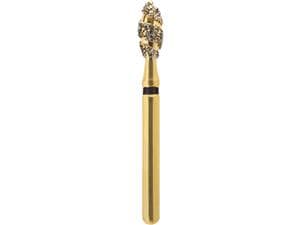 NeoDiamond Gold FG, Form H257, NeoSpiral, Knospe ISO 023, extra-grob (schwarz), Packung 10 Stück