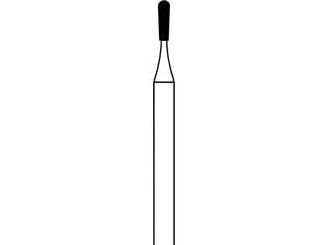 FG-Diamant, Form 237 ISO 009, Körnung normal, Kopflänge 3 mm, Packung 5 Stück