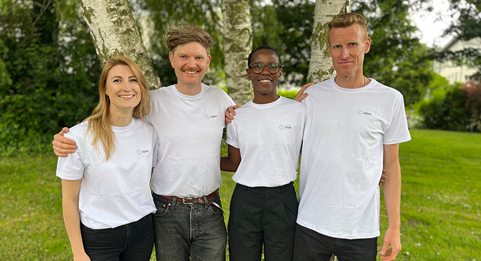 Das Team von 32bit (von links nach rechts): Margrit Welter, Dr. Sebastian Geiger, Caroline Patrick und Sebastian Lippek (nicht im Bild: Karoline Jud, Roger Sturm).